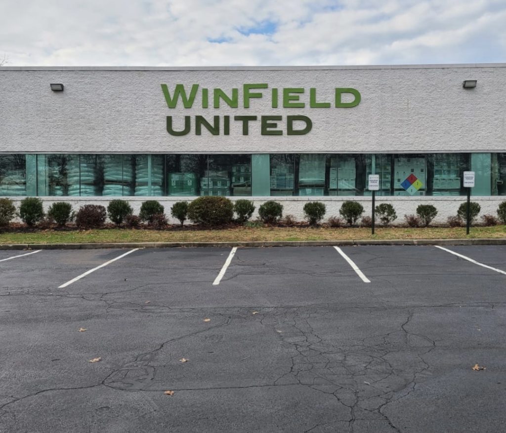 Dimensional letter signage of Winfield United manufactured in New York