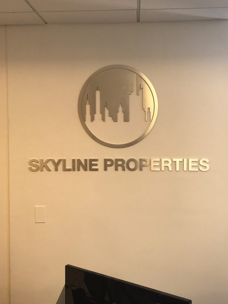 Lobby cabinet design for Skyline Properties