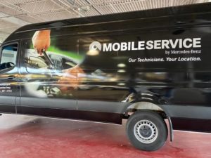 mobile service van wrap