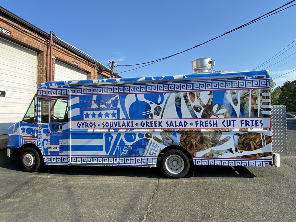 Commercial food truck wrapped